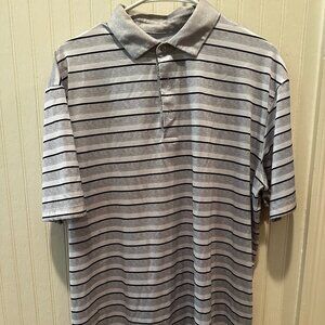 Striped Golf Polo Shirt